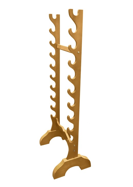 Wooden stand for up to 10 swords