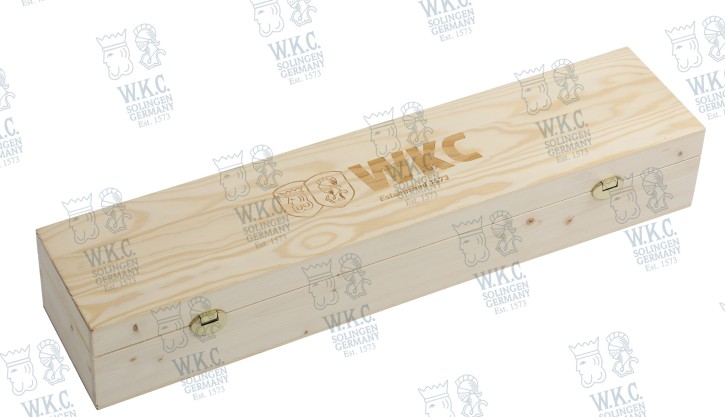 Caja de madera representativa para sable champagne Cutlass